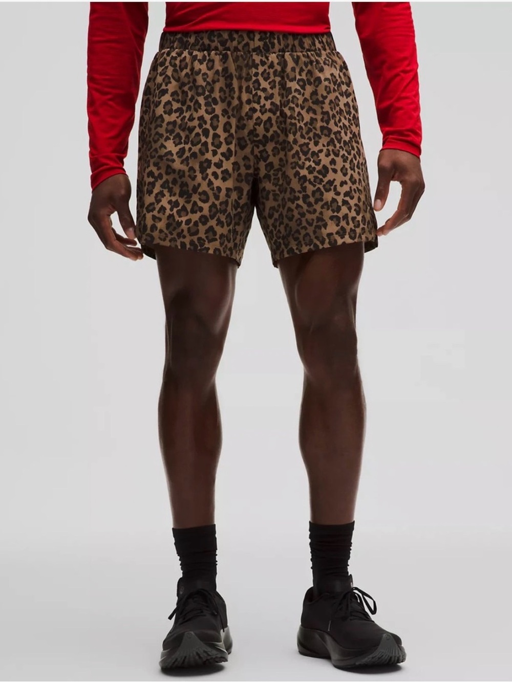 Lululemon Mile Maker Ripstop Short 6” Lined - Leopard